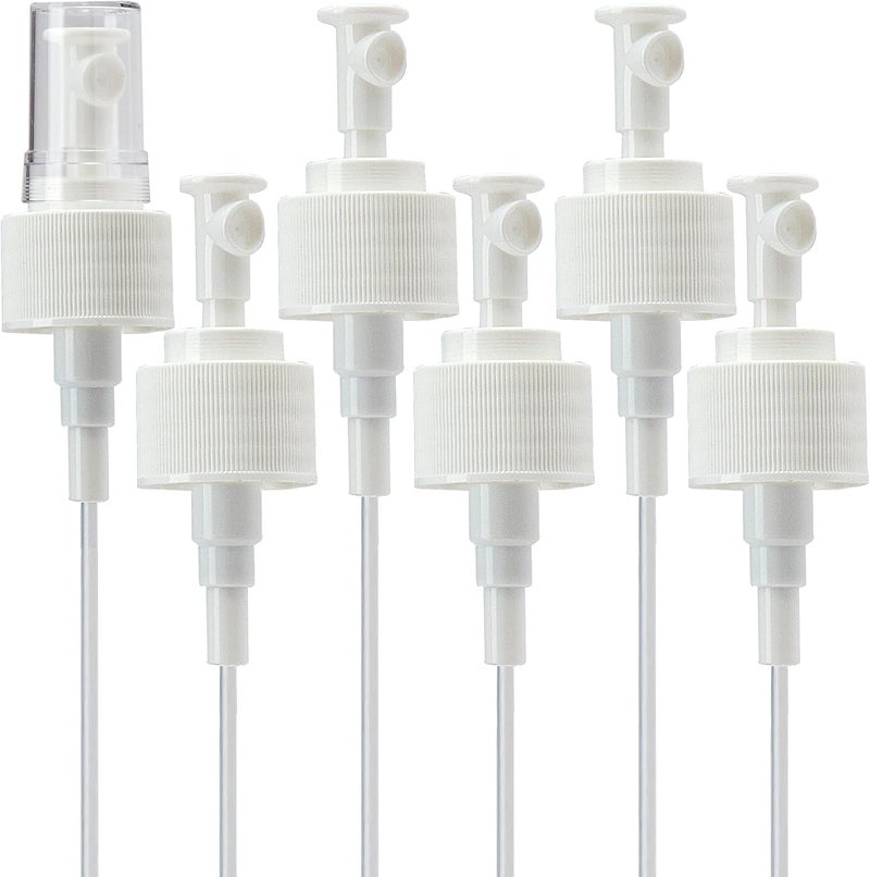 Mop Mob Leak Proof Fine Mist Spray Head 6 Pk. Plunger Sprayer Replacement Cap for Large Bottles, BPA-free 24/410 Thread Fingertip Pump Mister Top with 9.25 in. Tube for Home, Cleaning, Beauty + Hair Care - Image 1